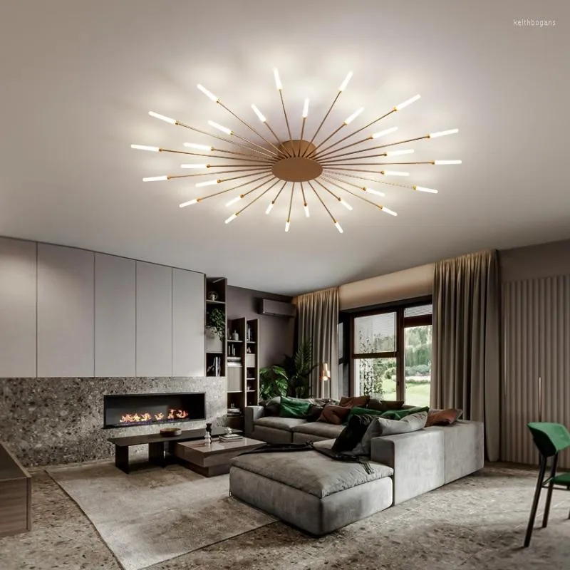 Ljuskrona kristall modern LED -belysning guld taklampor för vardagsrum sovrum mat studie kök hem design fixturer
