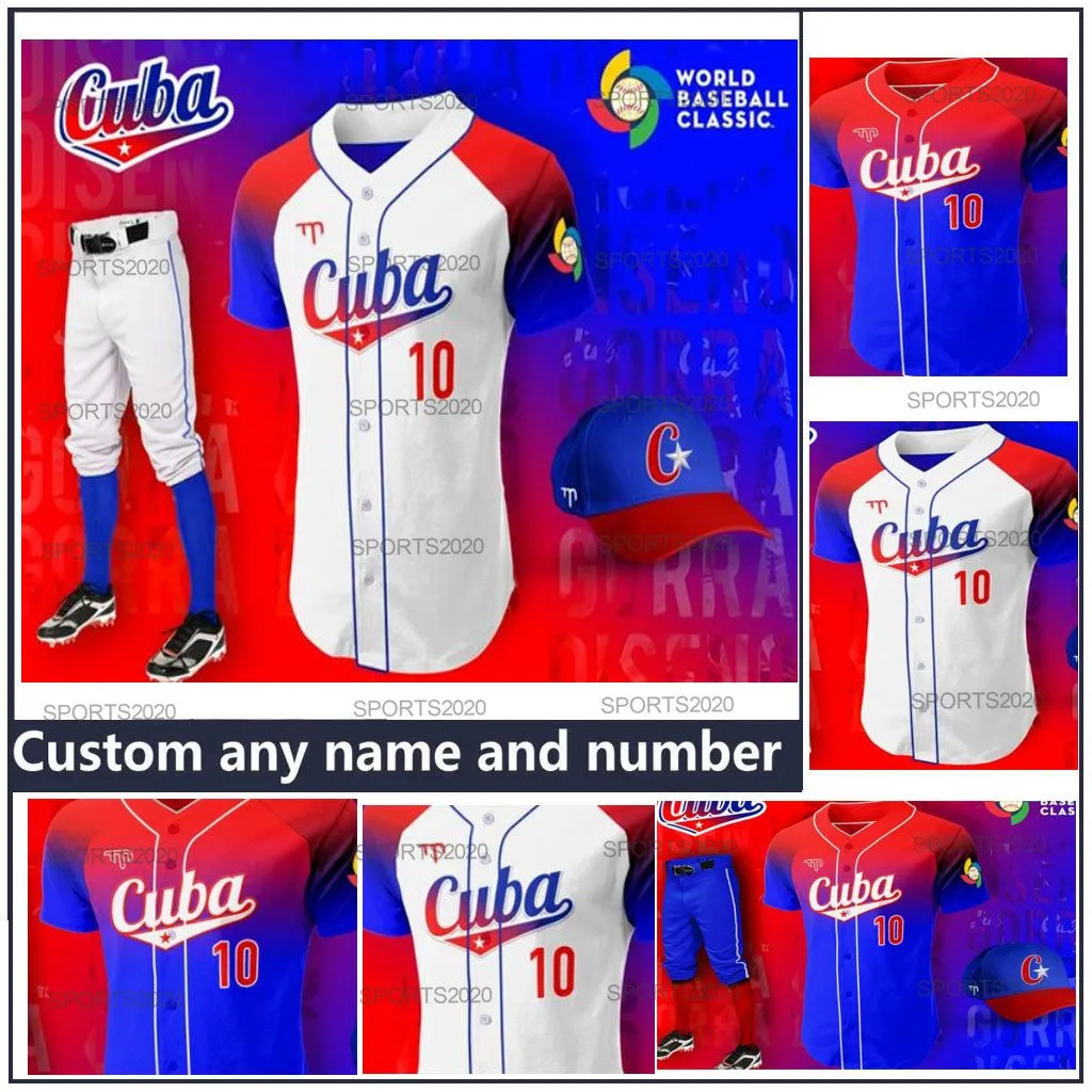 2023 Wbc Wbc Cuba Custom Baseball Jerseys World Baseball Classic 2023 Yoan Moncada Luis Robert