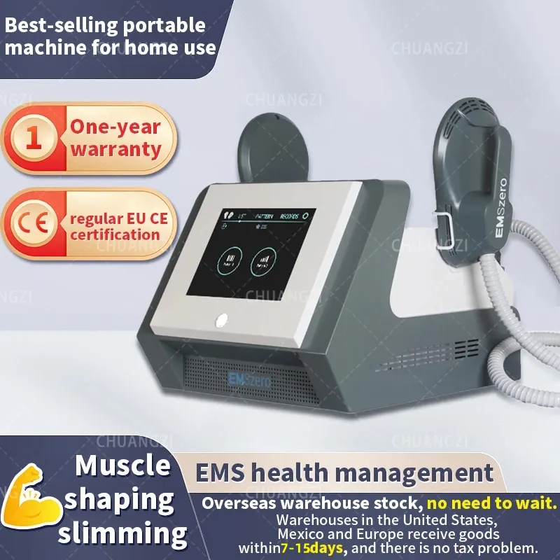 DLS-EMSlim Máquina de adelgazamiento Estimulación muscular electromagnética Cuerpo EMSzero Equipo de escultura de contorno con almohadillas pélvicas RF disponibles