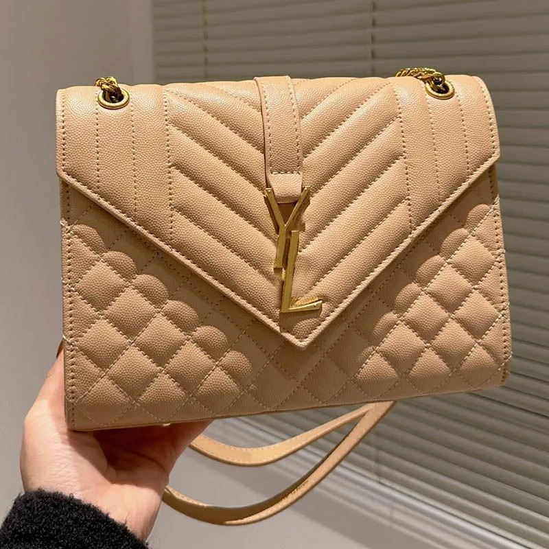 ENVELOPE MEDIUM CHAIN BAG Designer Handbags Crossbody Shoulder Bags Luxurys Women Brand Leather Purses