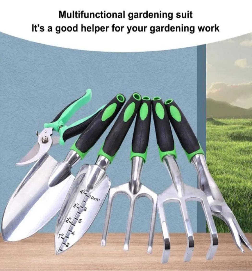 Power Tool Sets 13piece Garden Set Aluminum Canvas Apron With Storage Bag Outdoor Tools Heavyduty Gardening Work8061895