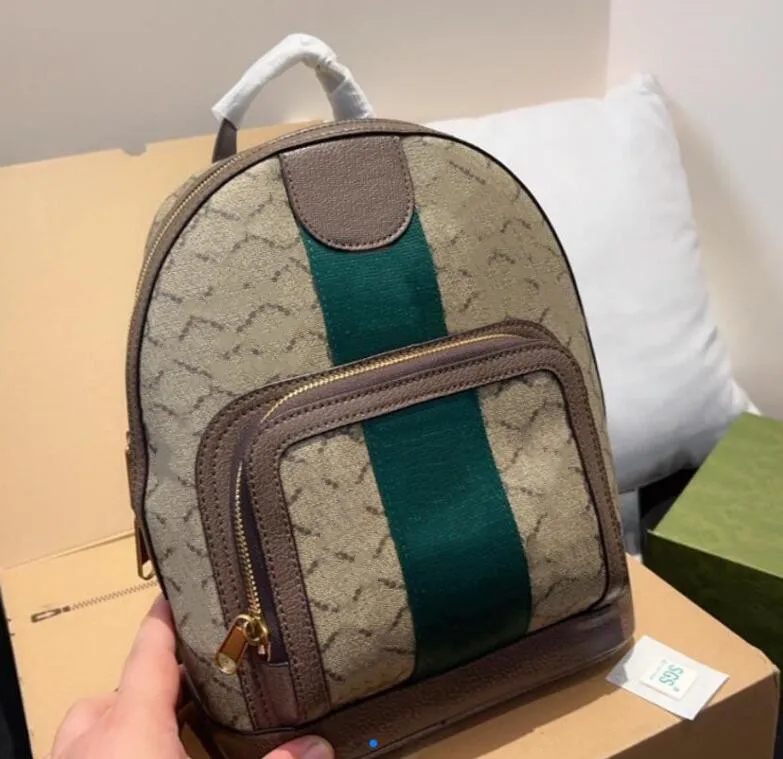 مصمم حقيبة ظهر Back Book Bag Luxurys حقائب العلامة التجارية Double GS Ophidia Pres