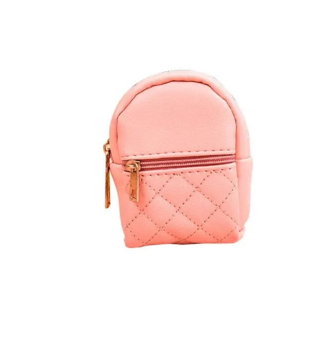 Mini mochila de PU, monedero, bolsos de hombro bonitos para niñas, billetera de dinero de almacenamiento de gran capacidad