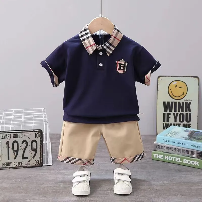 Kleding Sets 2 stks Kinderen Trainingspakken Zomer Solid Kids Shorts T-shirts Set Peuter Jongen Kleding Past Meisje Outfits Baby