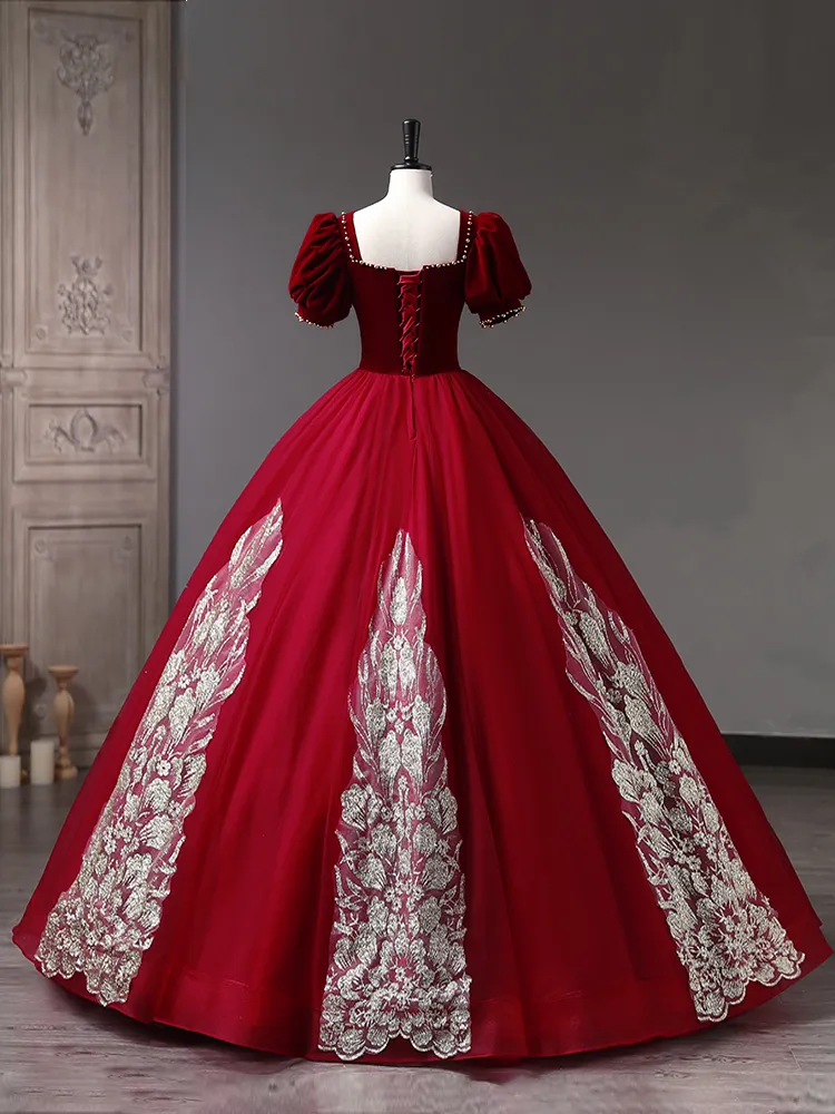 fitted lace wedding dress Dare Fashion Renaissance Dress in Belladonna main image 1