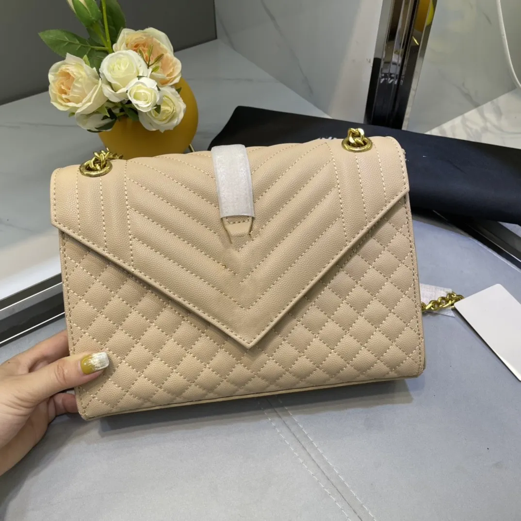 Tasarımcı Çanta Sıcak Lüks tasarımcı Çanta crossbody çanta Hakiki deri kadın çantası büyük kapasiteli omuz çantaları 24 cm yüksek kaliteli moda bayan zincirleri çanta