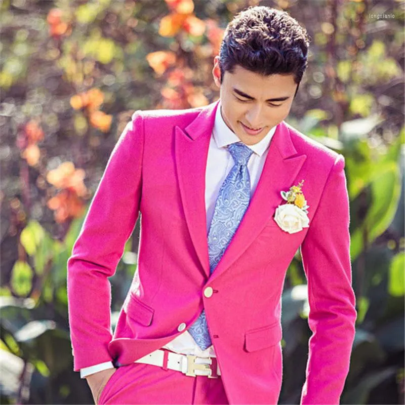 Men Pink Suit 2 Piece | Wedding wear Suit | Fashion Wear Suit| SAINLY