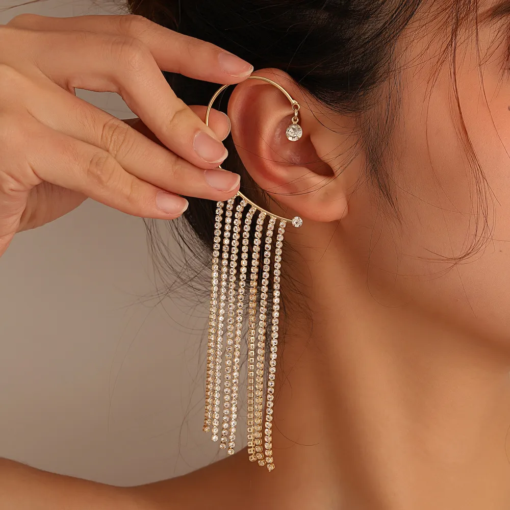 Aretes Oreja Aretes De Clip Para Mujer Clip Para Mujeres En Los