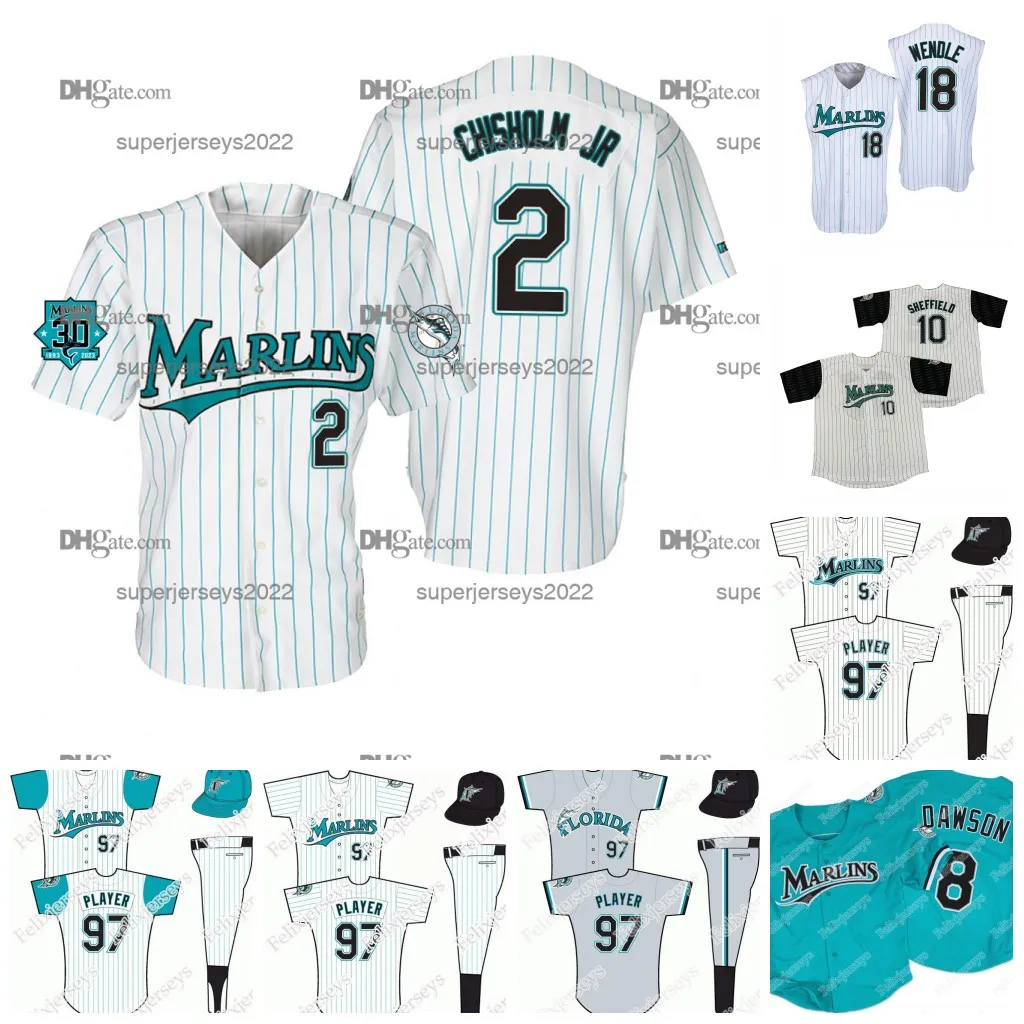 Florida Marlins 2024 Retro Baseball Jersey Stitched Breathable Polyester Men s Sizes S XXXL