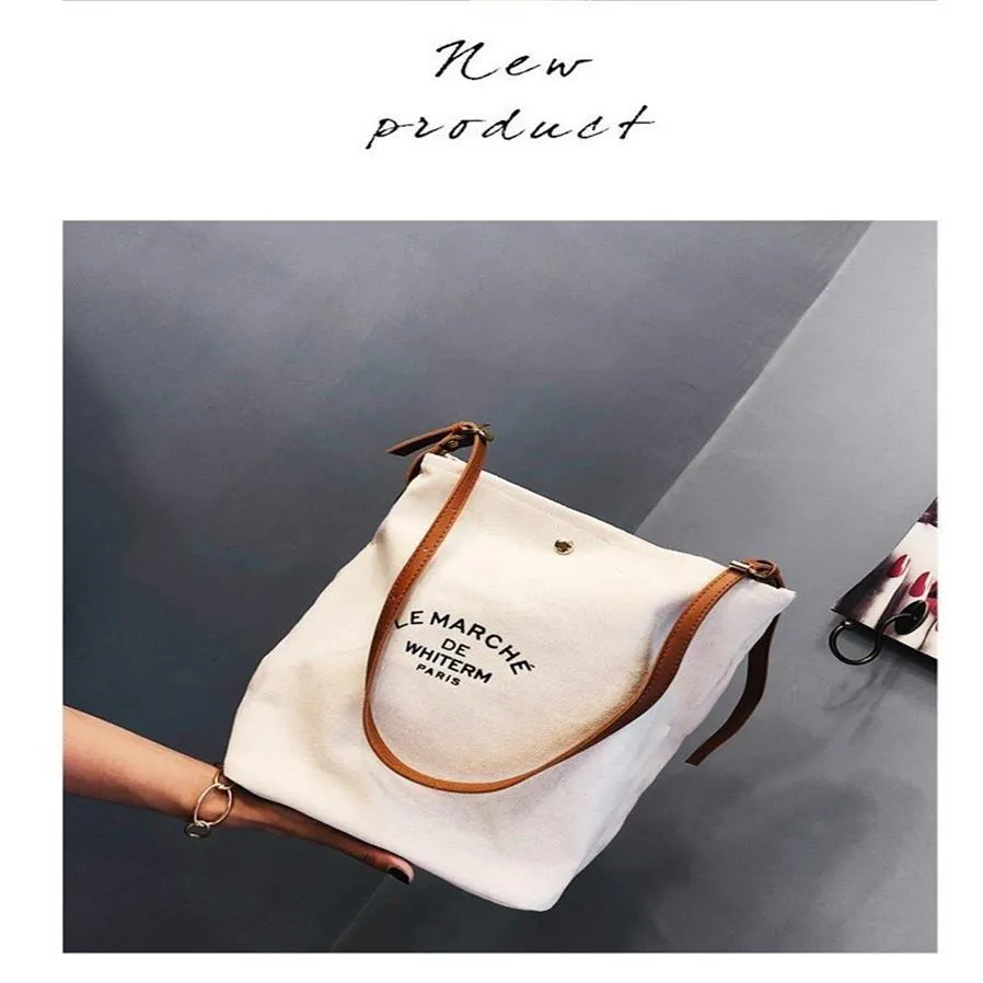 Yeni Varış FDB Okul Çantaları Tuval Omuz Çantası Moda Çantaları Kız Alışveriş Çantaları Messenger Crossbody Bag230t