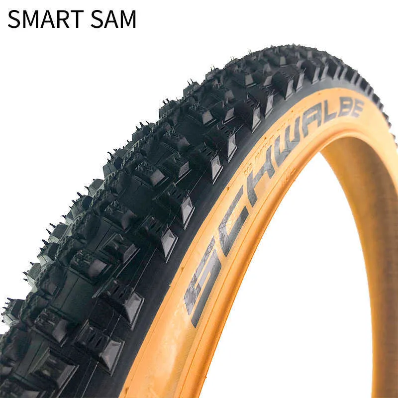 s SMART SAM Bicycle 29x2.25 27.5x2.2 Ultralight Anti-punture Wire Tyre MTB 57-622 57-584 27.5inch Brown Edge Bike Tire 0213