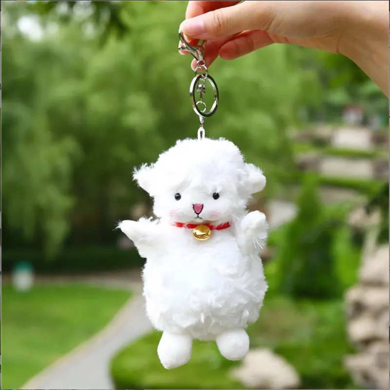 Anneaux cl￩s 15 cm tout nouveau pendentif agneau petit mouton mouton cl￩s japonais sac mignon mignon pendentif peluche jouet femme