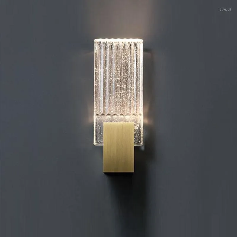 Wall Lamps Luxuary Post Modern Simple Lamp Background Living Room Study Bedroom Beside Lights LED Crystal Lighting Fixtures