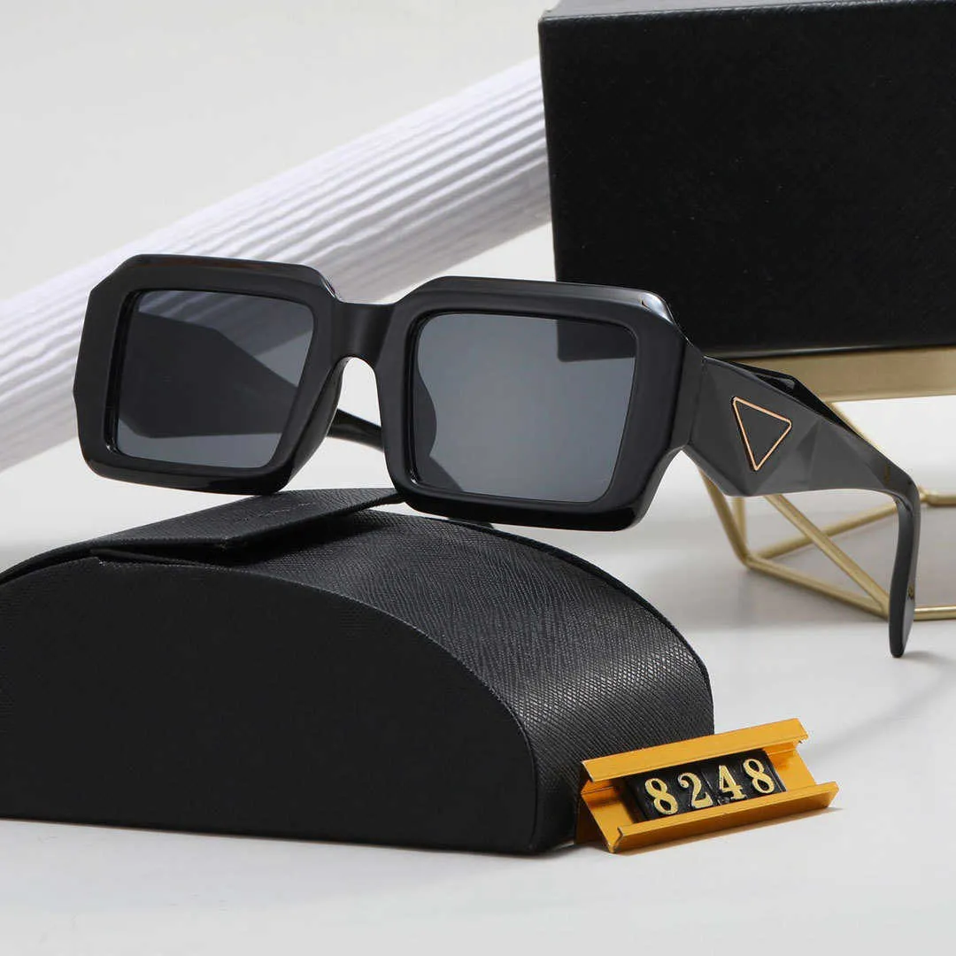 Modedesigner Solglasögon Klassiska glasögon Goggle Outdoor Beach Solglasögon För Man Kvinna Mix Färg Valfri Med Box Partihandel