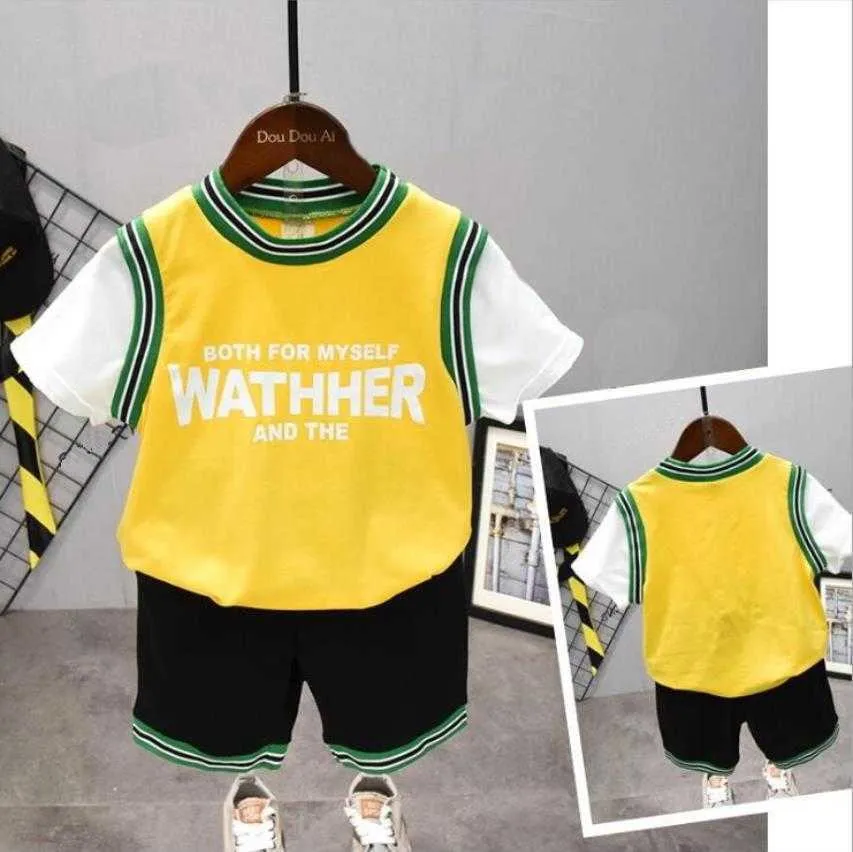 Kleinkind Sport Kinder Set Baumwolle Tshit Kurze Hosen Heiße Baby Kleidung Sets Kinder Sommer Jungen Kleidung