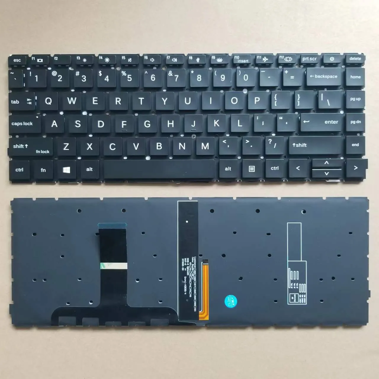 HP Probook 440 G8 445 G8 445R G8バックライト/バックライトなしの英語レイアウト用のラップトップUSキーボード
