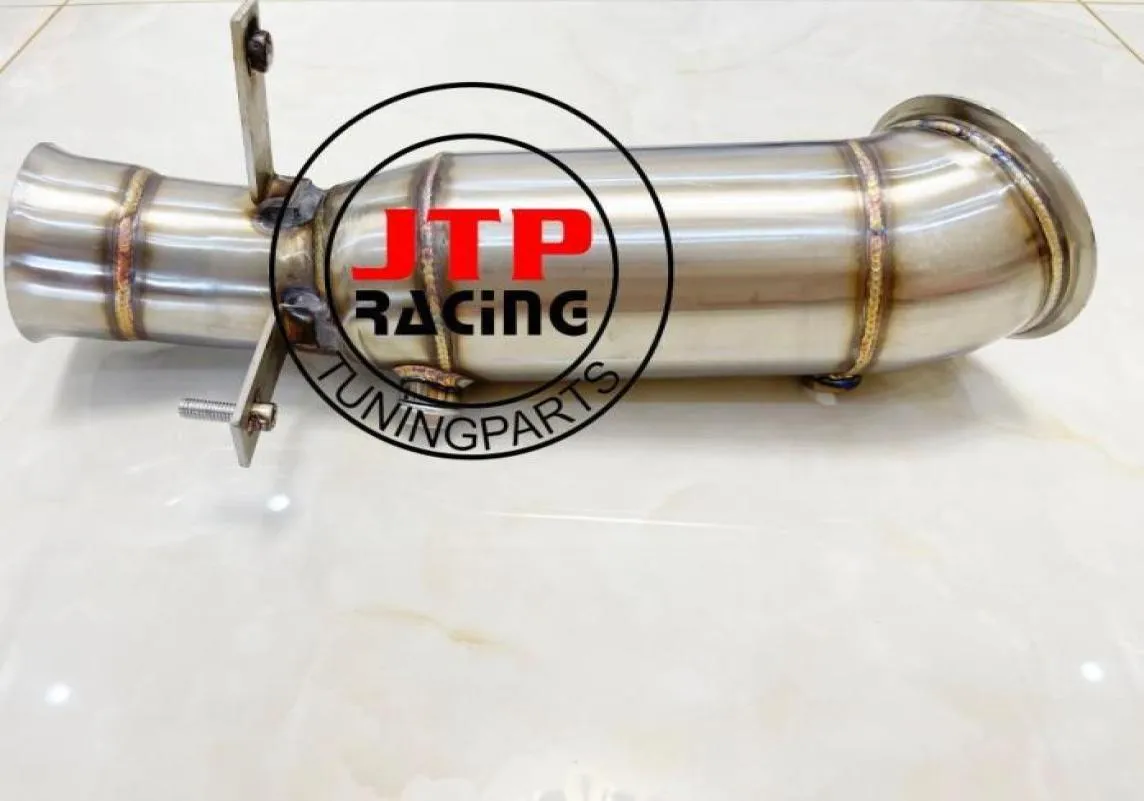 Mevenelijke onderdelen 100 mm OD SS304 Sport Catless Downpipe voor F87 M2 M235I M135I F20 F20 F22 N55 F30 F31 F31 F34 335I 435I Turbo Pipemani5259303