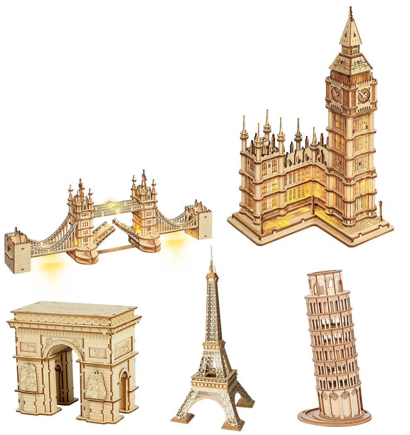 Puzzles Bricolage 3D Tower BridgeBig BenFamous Puzzle En Bois Jeu  Assemblage Construction Jouet Cadeau Pour Enfants Adolescent Adulte 0213 Du  30,42 €