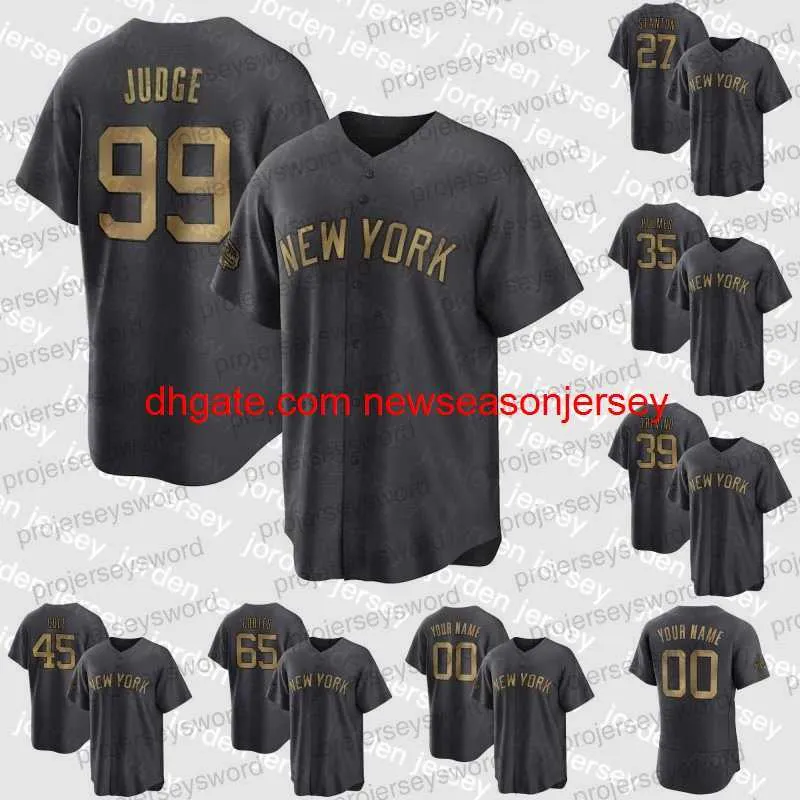shirt NEW #99 Aaron Judge 2022 All-Star Game Baseball Jersey 27 Giancarl Stanton 35 Clay Holmes 39 Jose Trevino 45 Gerrit Cole 65