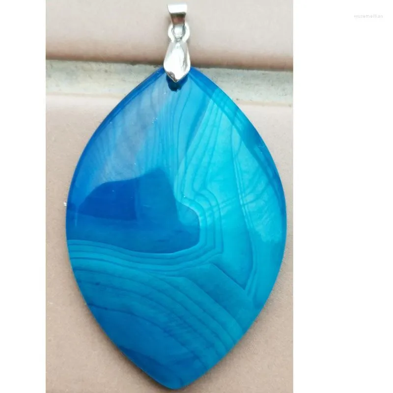 Anhänger Halsketten Modeschmuck Blauer Onyx Karneol Wassertropfen Kunstperle 1 Stück D2604