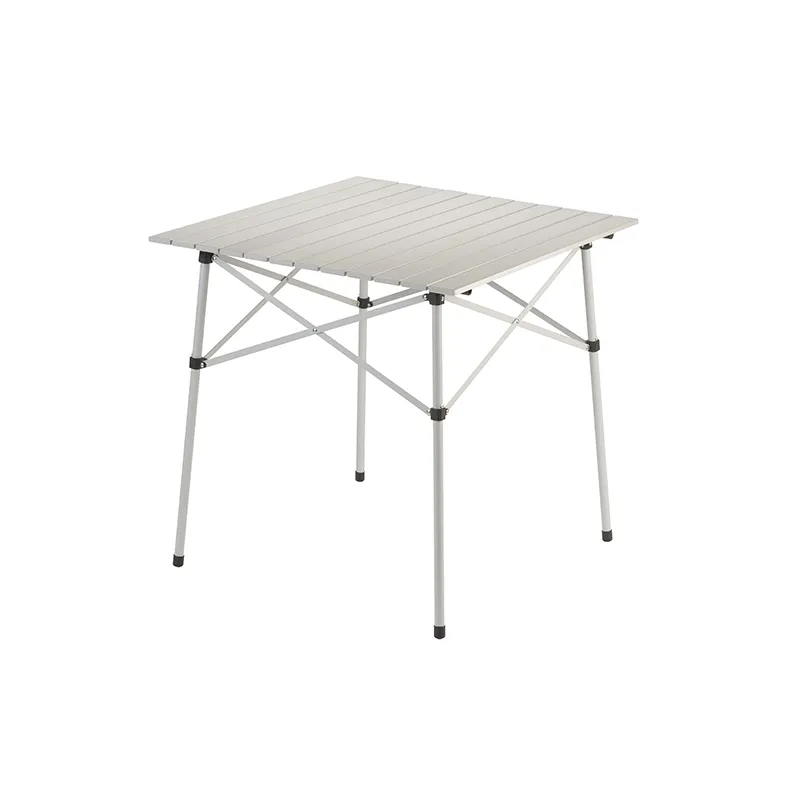 Алюминиевый походный стол для взрослых 27,6" Ш x 27,6" Д, серебристый