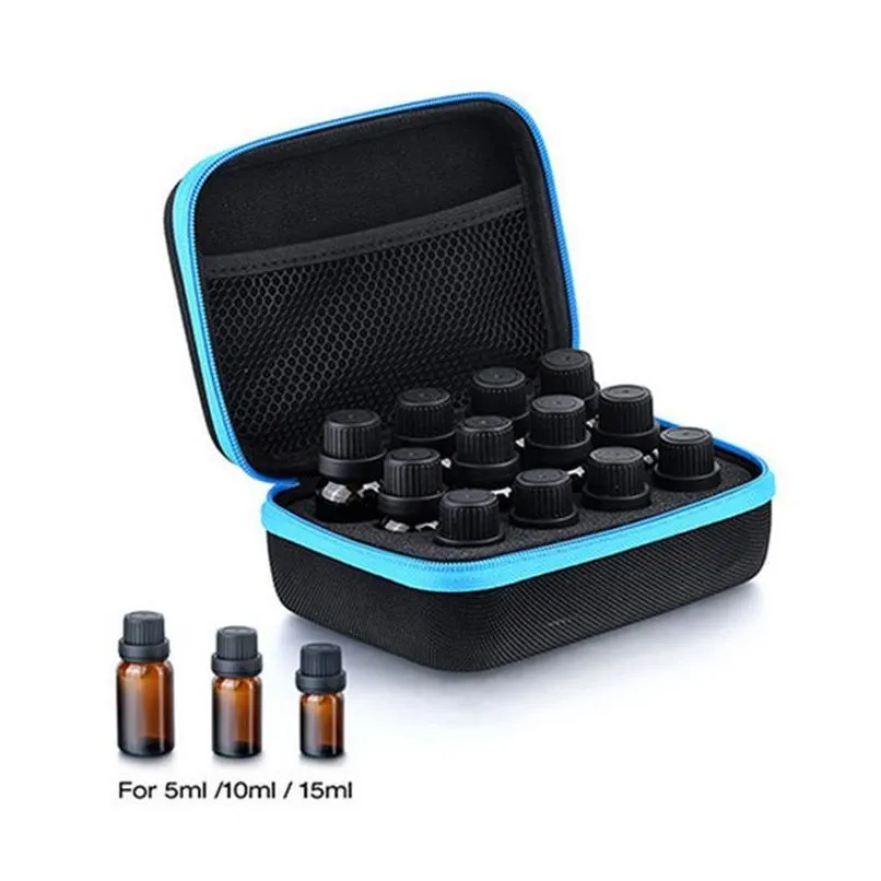 Storage Bags Newest 12 Compartment Essential Oil Bag For 5Ml 10Ml 15Ml Bottles Case Carrying Holder Drop Delivery Home Garden Housek Dhgl5