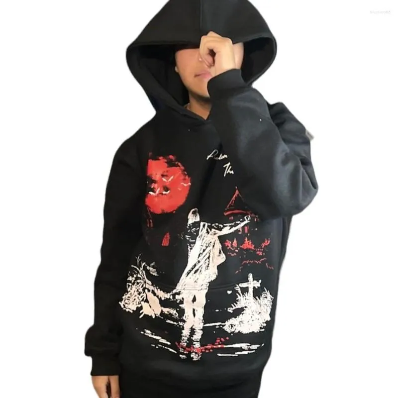 Dames Hoodies Winterkleding Dames Gothic Esthetisch Sweatshirt Brief Print Y2k Hiphop Harajuku Streetwear Vintage Kawaii Jas