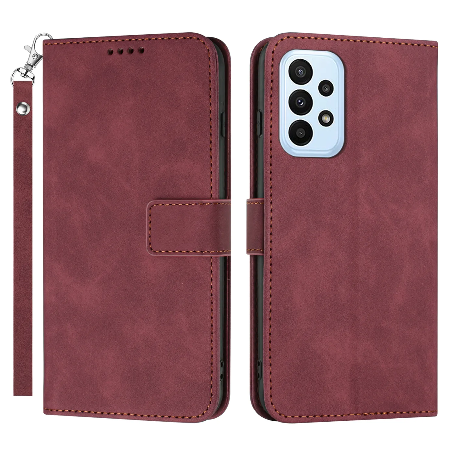 Custodie in pelle per Oppo Realme 10 A57 A77 A17K Reno 9 8 Pro Plus 9I 5G 4G Wallet Telefono Case PU con Fundas da cordino