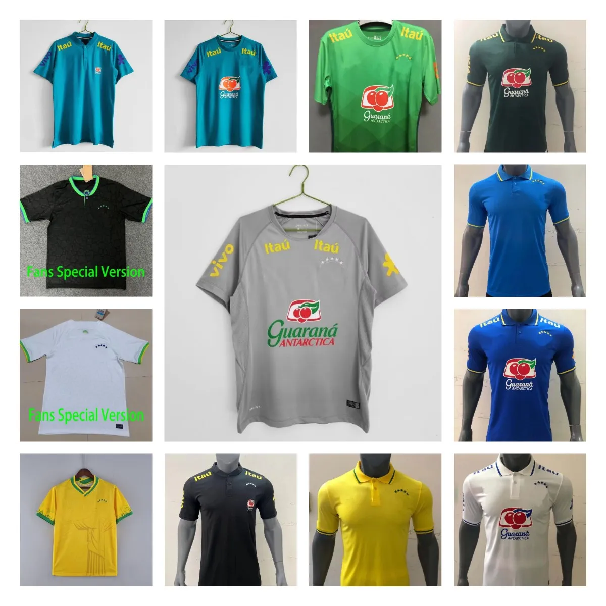 BRÉSILS 19 20 21 22 Maillots de football # 10 PELE NERES T-shirts décontractés football T.SILVA P.COUTINHO G.JESUS MARQUINHOS CASEMIRO VINI JR RICHARLISON RODRYGO polo d'entraînement