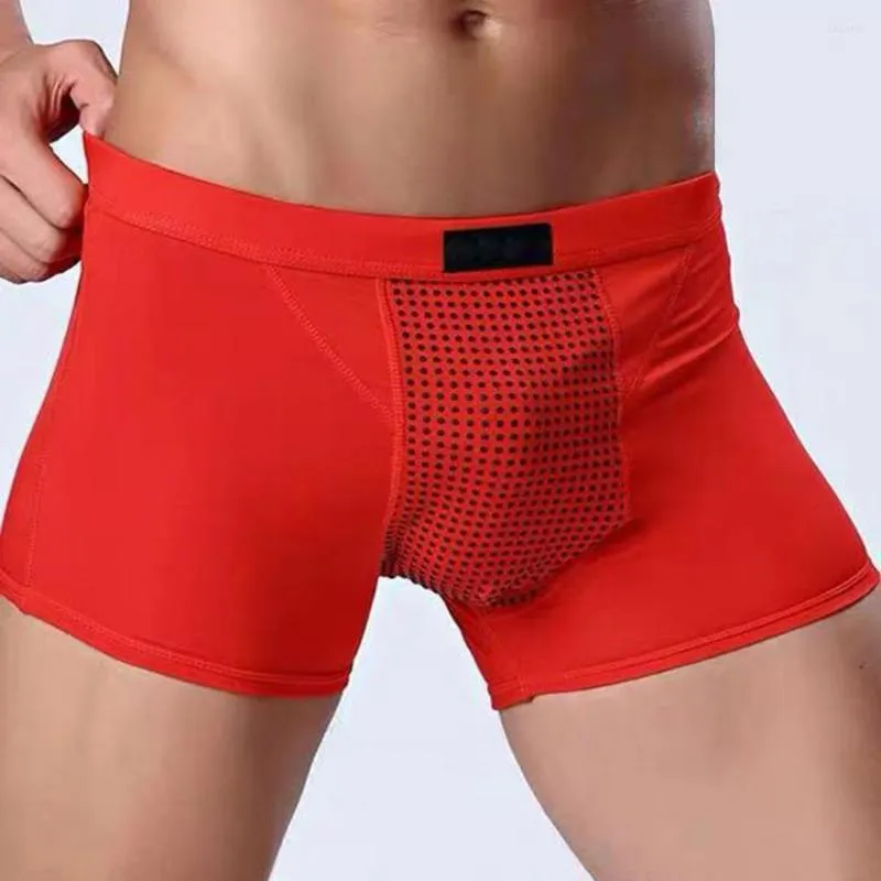 Calzoncillos Chic Men U Convex Masaje Ropa interior Soft Augment Confidence Boxers