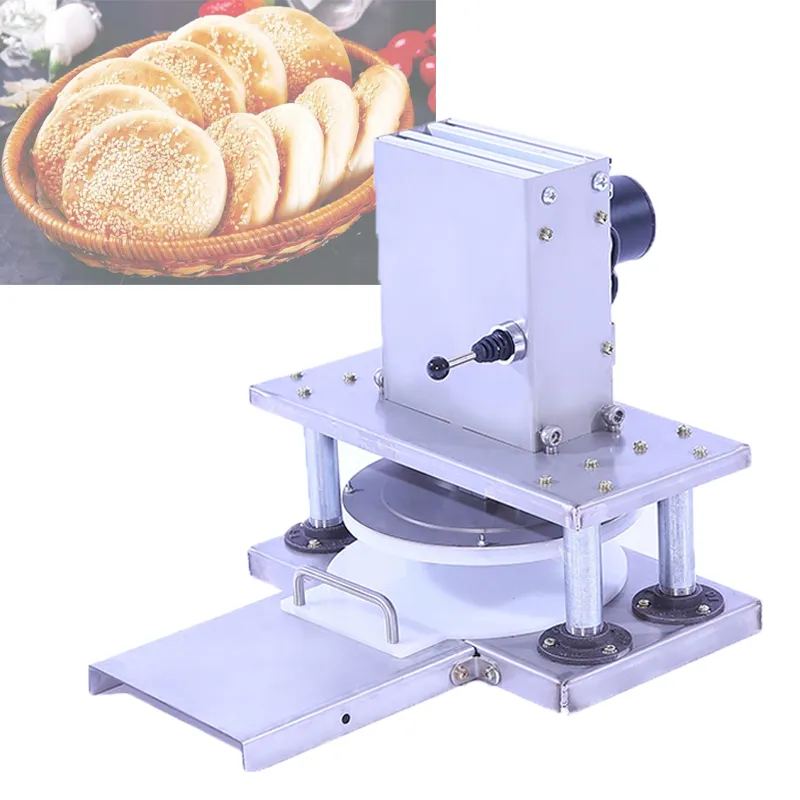 Máquina eléctrica de prensado de masa de pizza de pita de 22cm