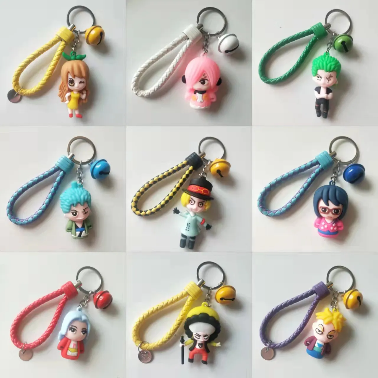 Keychains Lanyards Doll Nyckelkedja PVC Soft Lim Anime Movie Trend Hanging Accessories