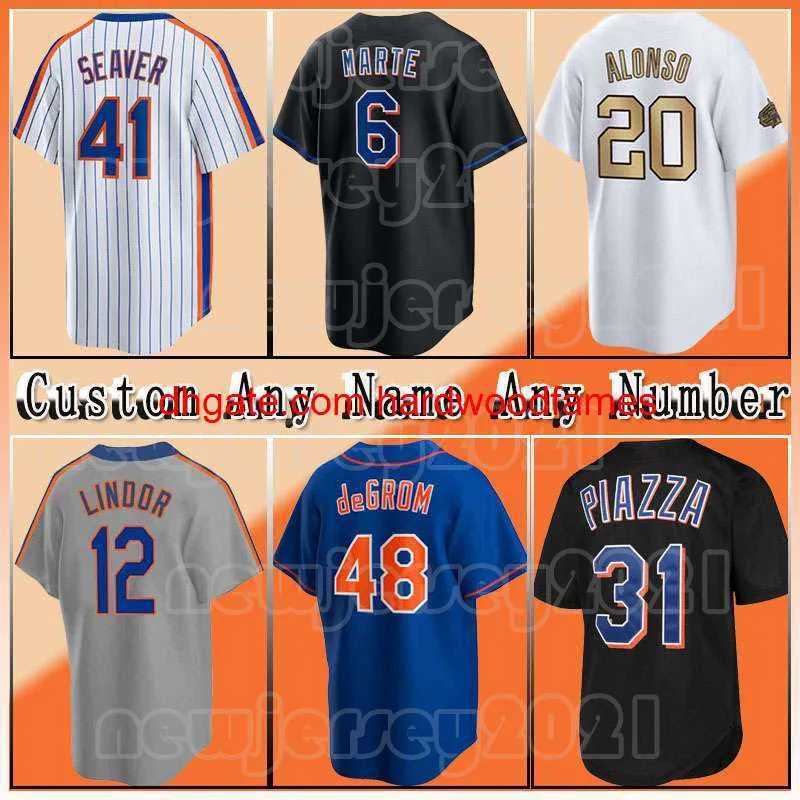 48 JACOB DEGROM Baseball 20 Pete Alonso Jersey 12 Francisco Lindor 21 Max Scherzer S 6 Starling Marte 40 Chris Bassitt Keith Hernandez Darryl Strawberry