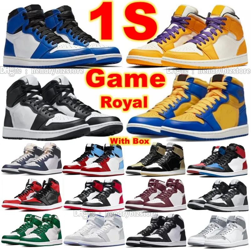 1 High Game Royal Panda Twist Basketball Chaussures Lakers Reverse Laney 85S Geogetown Fearless Gold Top Concord Gorge Vert Racer Bleu True Stealth Femmes Hommes Baskets