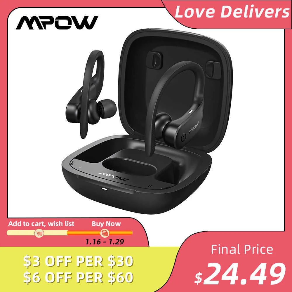 Headsets Mpow Flame Lite Wireless Bluetooth Earphones With IPX7