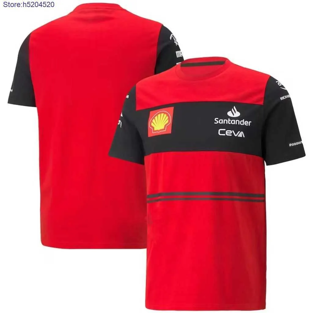 Herren T-Shirt 2023 Neue Mode F1 Formel 1 Rennteam 3D-Druck Beliebte Straße Atmungsaktiver Kurzarmanzug Sport Rundhalsausschnitt