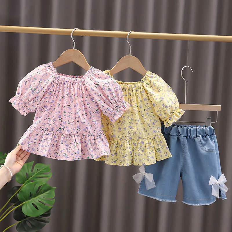 LZH Summer Baby Clothing sets Fashion Kids Suit ShortSleeved Top Shorts Piece Set pour les vêtements pour enfants