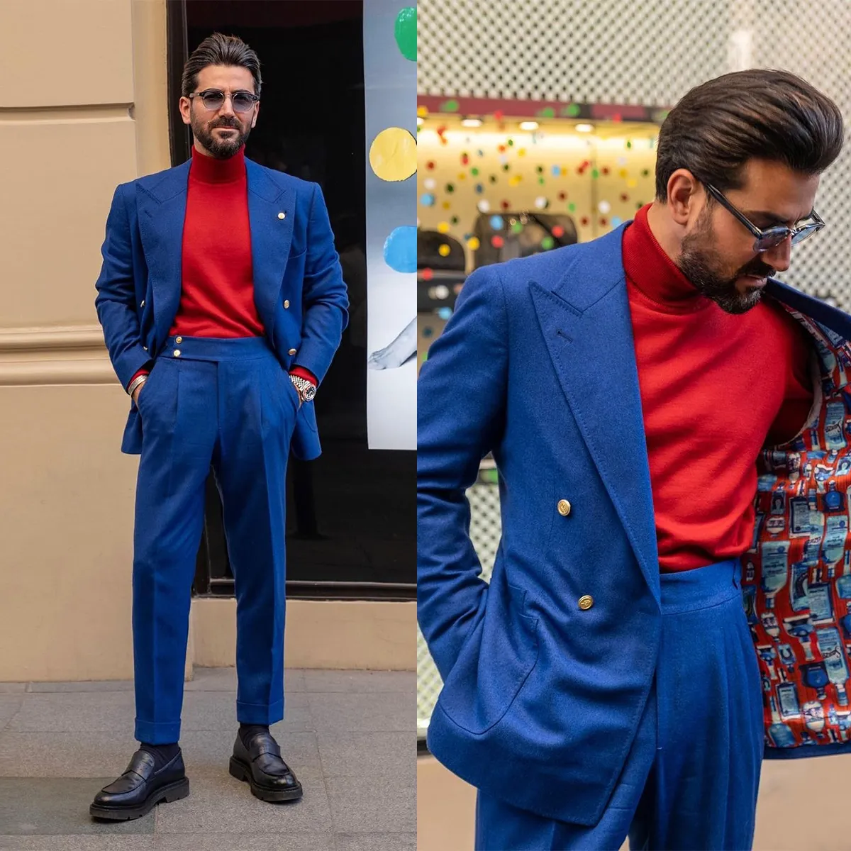 Tuxedos de casamento de duas peças Men ternos elegantes pico de lapela de lapela de macacão de maiús