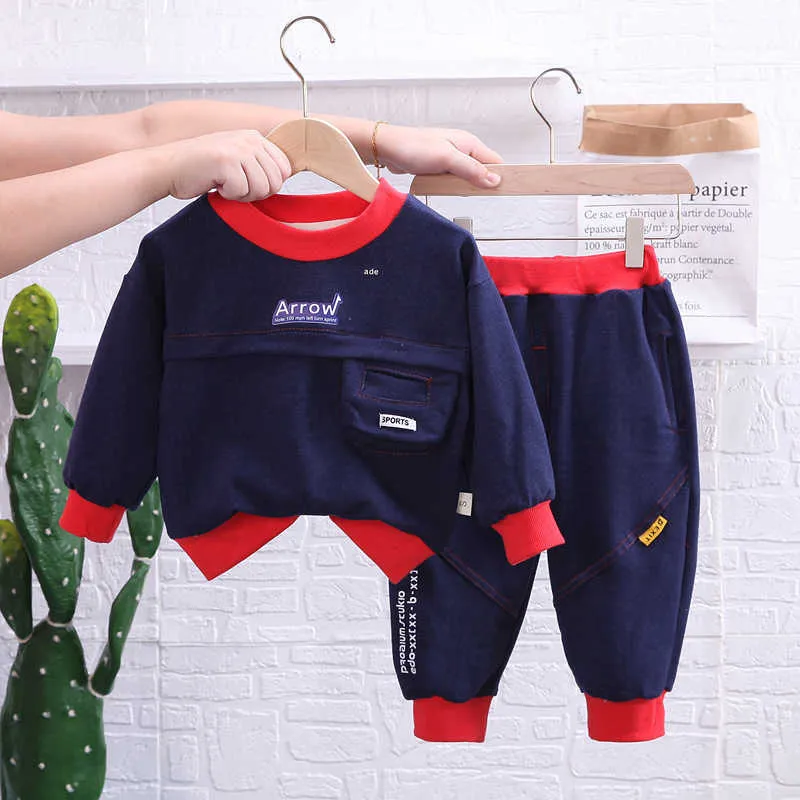 Zestawy LZH Autumn Toddler Baby Boy Ubrania dla zimowych chłopców Casual Clothing Toppants PC Fits Kidsleeved Suit y