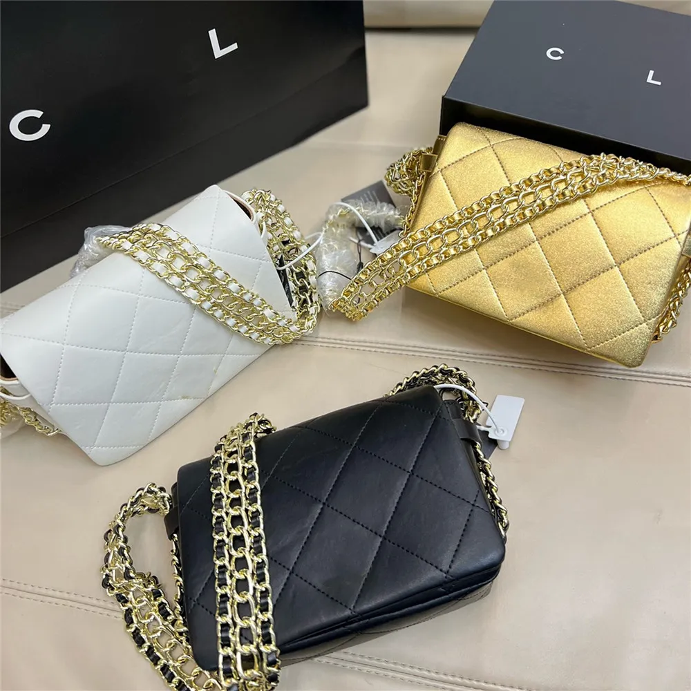 COCO Golden Chain Bag Lattice Leather Crossbody Bags Croissant Wallet Shoulder The Tote Bag Women Lady Luxurys Designers Satchel Bucket Pochette Handbags Gift From 70 06 DHgate