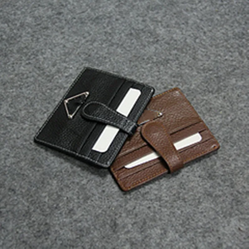 Äkta modepengar klippkort handväska män hög kvalitetsklipp för penninghållare avtagbar metallklipp solida plånböcker kreditkortshållare