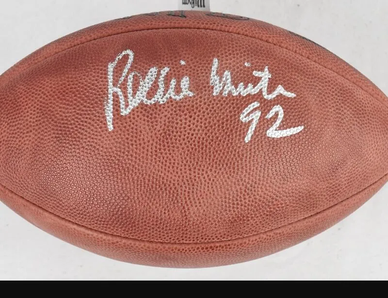 Reggie White Reid Tittle Watt EDELMAN Strahan Marino Polamalu Payton KELCE Autographié Signé signé signaturer auto Autographe Ballon de football à collectionner