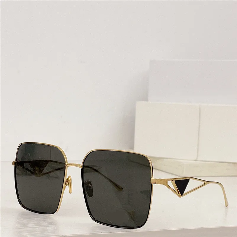 コリアグランドセール 2025 High End 89 Square Black And Gold Sunglasses With Metal その他
