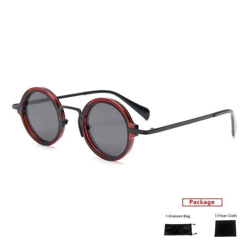 Gafas de sol mimiyou TR90 Gafas de sol redondas polarizadas Mujer Gafas de sol de aleación de moda Hombres Gafas de moda fresca Marca UV400 Gafas Tonos G230214