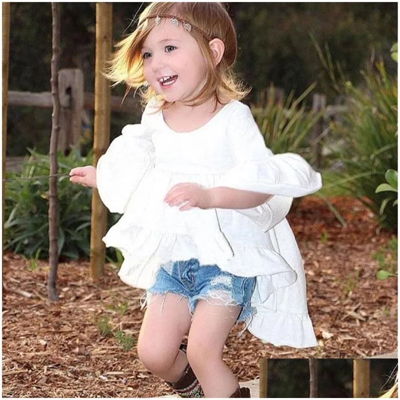 Clothing Sets Girls Dress Shorts Designer Brand Kids Toddler Baby Summer Outfits Clothes Tail Add Denim 2Pcs Set 710 Drop Delivery Ma Dhjyq