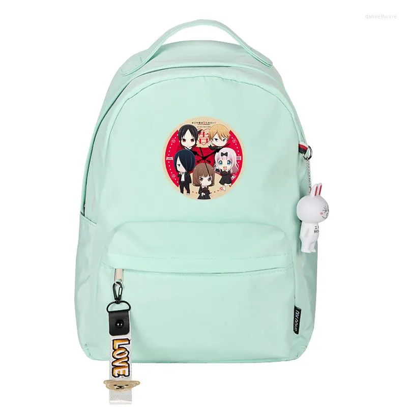 Школьные сумки Кагуя-сама: Любовь-это война каваи, женщины, розовый нейлон, книжная сумка шиномия Кагуя маленький туристический багпак ноутбук