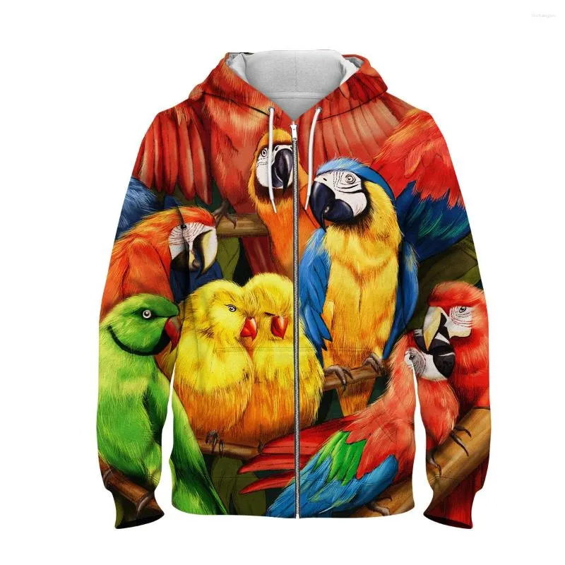 Herrtröjor 3d tryckt tröja hoodie män och kvinnor flamingo hip hop roliga höst streetwear för par kläder wy114