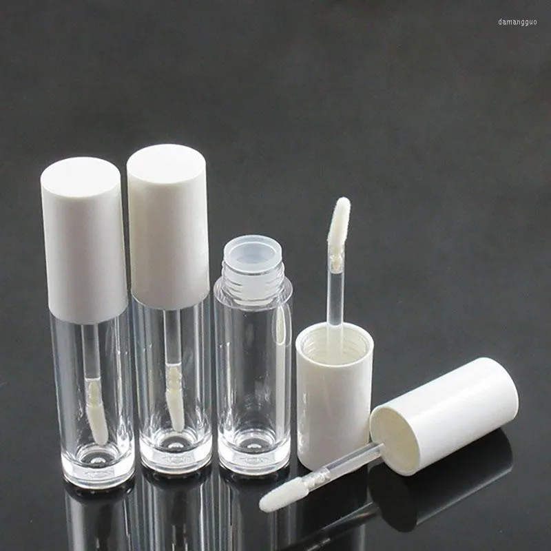 Vorratsflaschen 200 Stück 5 ml Kunststoff leere Lipgloss-Röhren Behälter klar nachfüllbar mit Gummieinsätzen