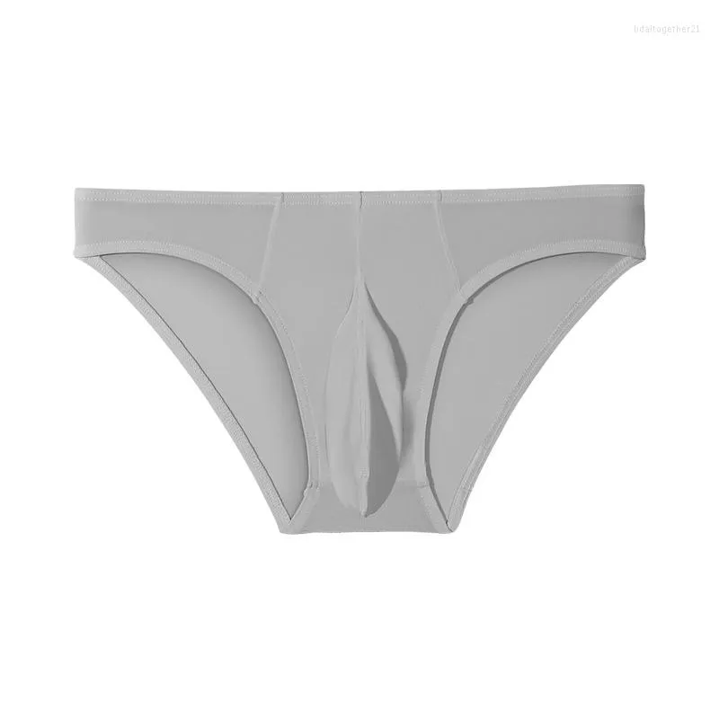 Men's Thongs Dark Grey - Men's Underwear with Pouch