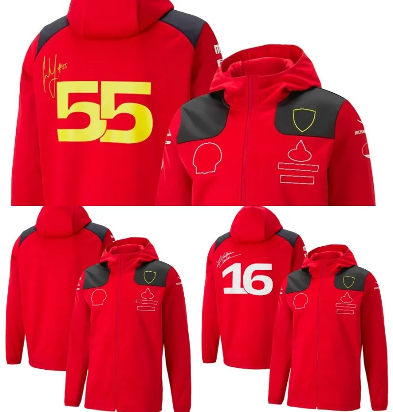 ربيع وخريف جديد F1 Jacket 2023 Formula 1 Team Racing Suit Hoodie Full Zipper Woodshirt Sweatshirt Justic Men Gack